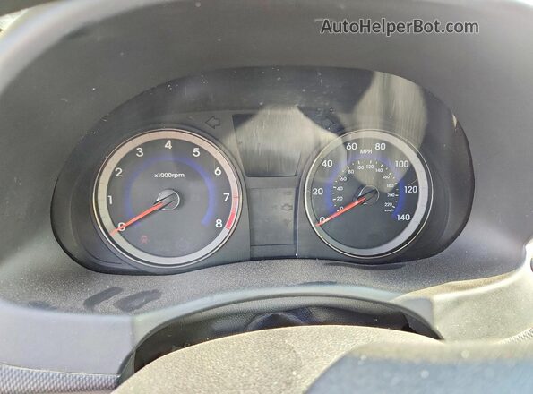 KMHCT4AE7GU096178 2016 HYUNDAI ACCENT Black Вид щитка приладів