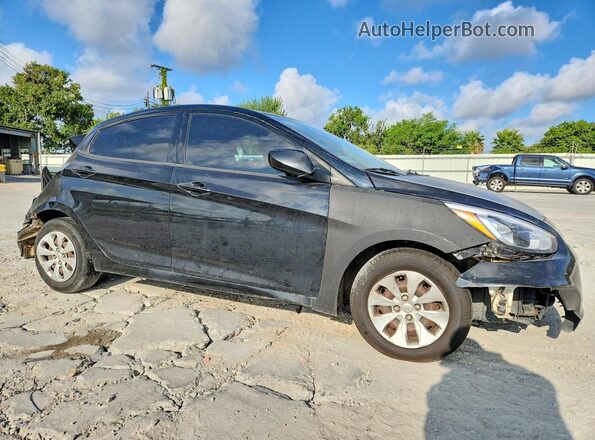 KMHCT4AE7GU096178 2016 HYUNDAI ACCENT Black Передня права чверть