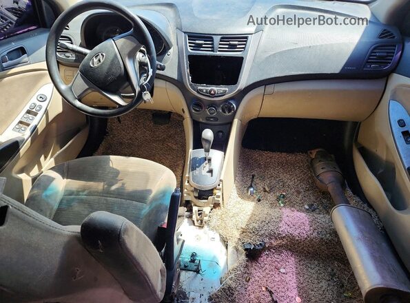 KMHCT4AE7GU120236 2016 HYUNDAI ACCENT Белый Вид панели приборов