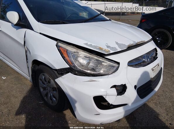 KMHCT4AE7GU163720 2016 HYUNDAI ACCENT White წინა ხედი