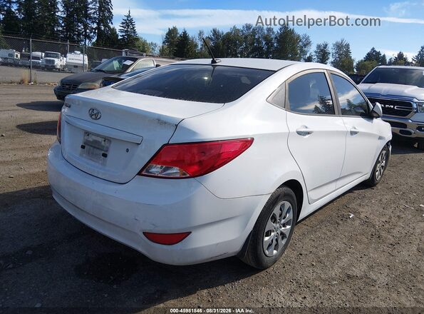 KMHCT4AE7GU163720 2016 HYUNDAI ACCENT White უკანა მარჯვენა