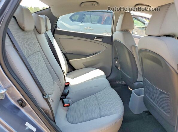 KMHCT4AE7GU945533 2016 HYUNDAI ACCENT Gray Rear seats view