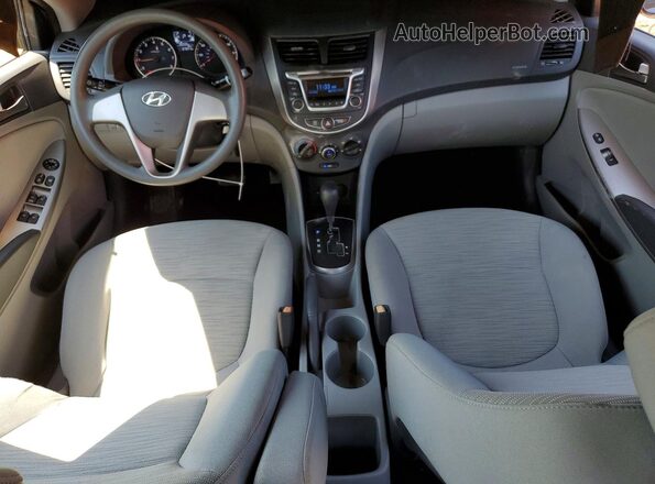 KMHCT4AE7GU945533 2016 HYUNDAI ACCENT Gray Dashboard view