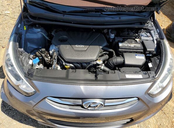 KMHCT4AE7GU945533 2016 HYUNDAI ACCENT Gray Rear interior view