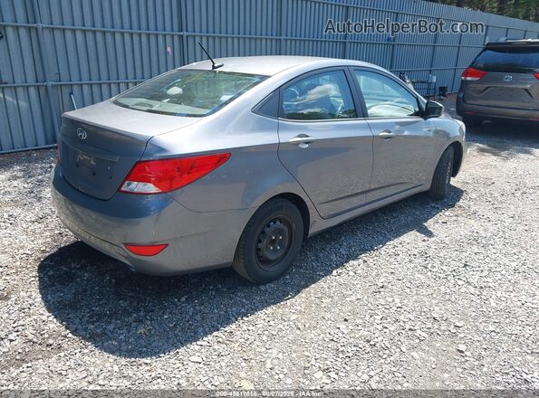 KMHCT4AE7GU966642 2016 HYUNDAI ACCENT Gray Trasero derecho