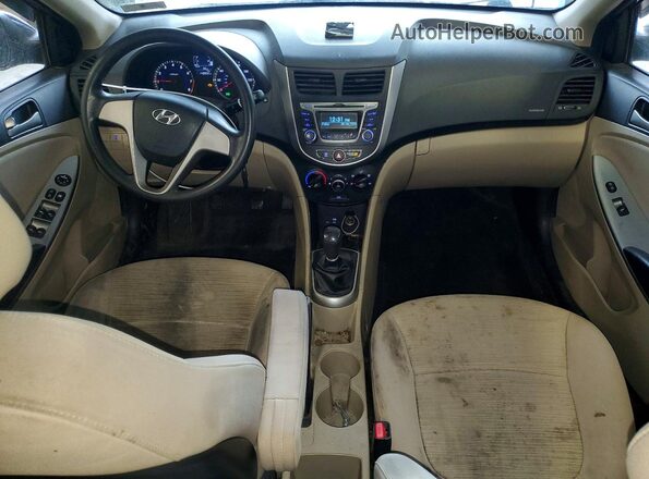 KMHCT4AE7HU358265 2017 HYUNDAI ACCENT Black Dashboard view