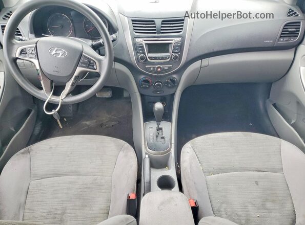 KMHCT4AE7HU371274 2017 HYUNDAI ACCENT Silver Առջևի վահանակի տեսք
