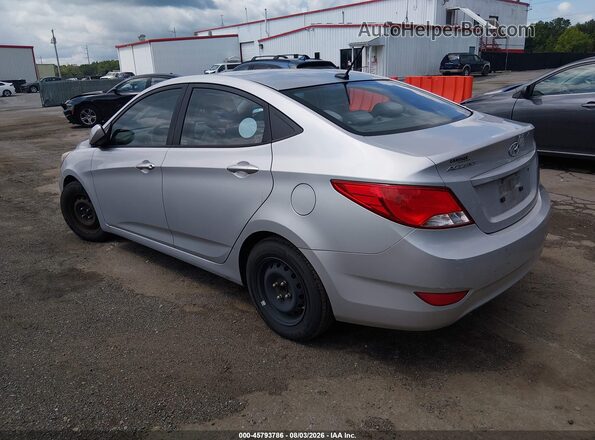 KMHCT4AE8GU009887 2016 HYUNDAI ACCENT Silver Trasero izquierdo
