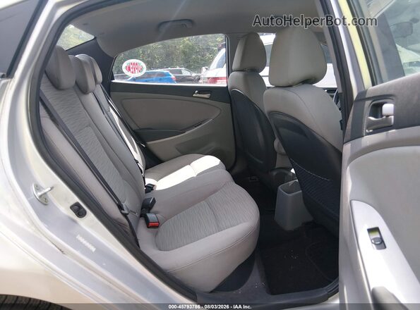KMHCT4AE8GU009887 2016 HYUNDAI ACCENT Silver Vista de la etiqueta del VIN