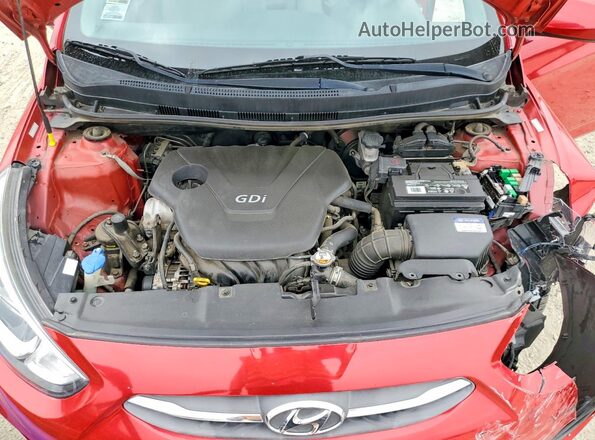 KMHCT4AE8GU078353 2016 HYUNDAI ACCENT Red 