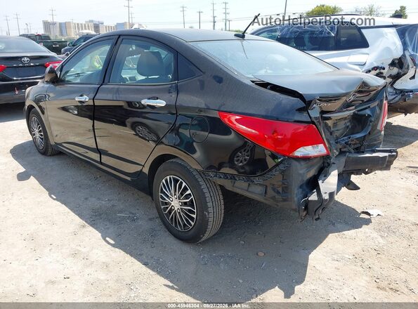 KMHCT4AE8GU102201 2016 HYUNDAI ACCENT Black Задня ліва чверть