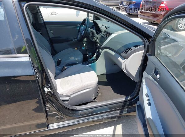 KMHCT4AE8GU102201 2016 HYUNDAI ACCENT Black Вид салону спереду