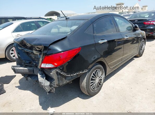 KMHCT4AE8GU102201 2016 HYUNDAI ACCENT Black Задня права чверть