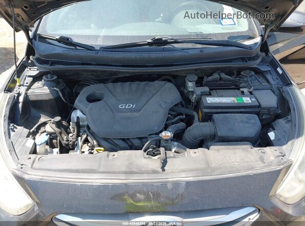 KMHCT4AE8GU102201 2016 HYUNDAI ACCENT Black Вид ззаду