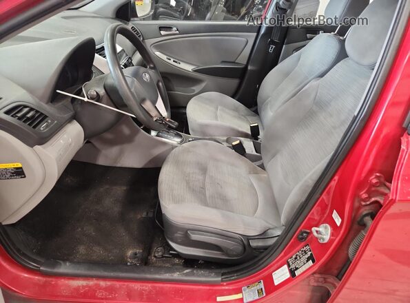 KMHCT4AE8GU104434 2016 HYUNDAI ACCENT Красный Вид салона спереди