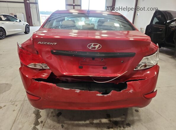 KMHCT4AE8GU104434 2016 HYUNDAI ACCENT Красный Вид сзади