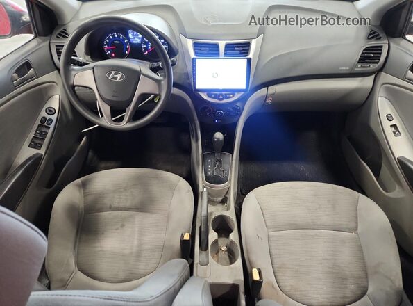 KMHCT4AE8GU104434 2016 HYUNDAI ACCENT Красный Вид панели приборов