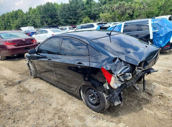 KMHCT4AE8GU160969 2016 HYUNDAI ACCENT Black Հետևի ձախ