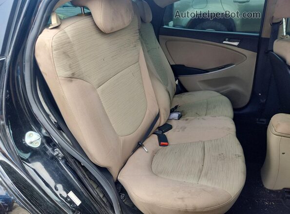 KMHCT4AE8GU160969 2016 HYUNDAI ACCENT Black Հետևի նստատեղերի տեսք