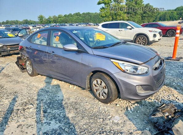 KMHCT4AE8GU162947 2016 HYUNDAI ACCENT Gray Przód prawy