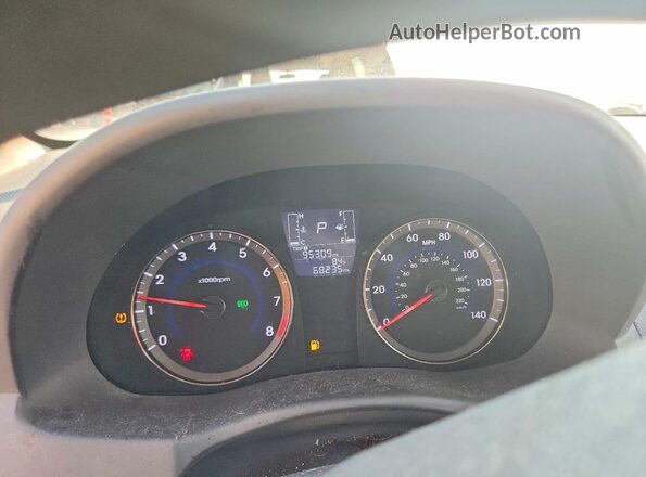 KMHCT4AE8GU162947 2016 HYUNDAI ACCENT Gray Widok zestawu wskaźników
