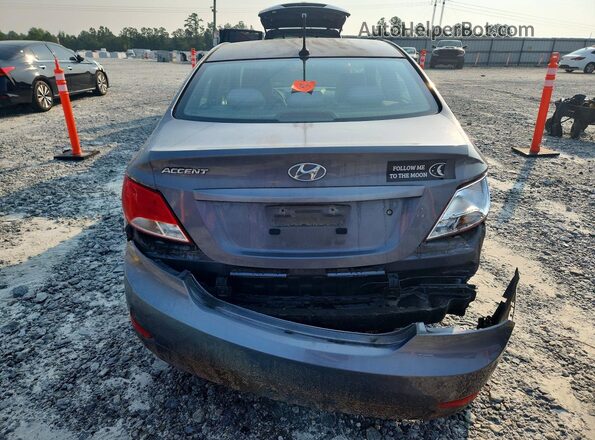 KMHCT4AE8GU162947 2016 HYUNDAI ACCENT Gray Widok z tyłu