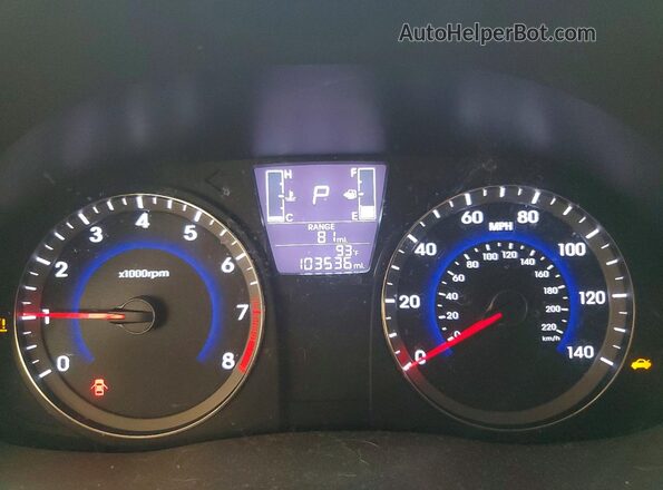 KMHCT4AE8GU947078 2016 HYUNDAI ACCENT Silver ხელსაწყოთა პანელის ხედი