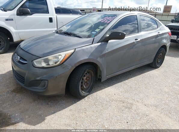 KMHCT4AE8GU949347 2016 HYUNDAI ACCENT Gray Przód lewy