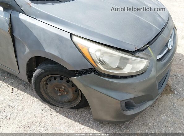 KMHCT4AE8GU949347 2016 HYUNDAI ACCENT Gray Widok z przodu