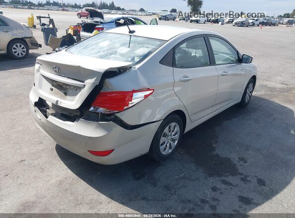 KMHCT4AE8GU963541 2016 HYUNDAI ACCENT Кремовый Задняя правая четверть