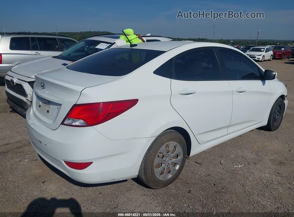 KMHCT4AE8GU969243 2016 HYUNDAI ACCENT White Задня права чверть