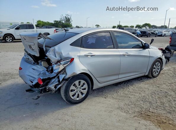 KMHCT4AE8GU974491 2016 HYUNDAI ACCENT Silver უკანა მარჯვენა