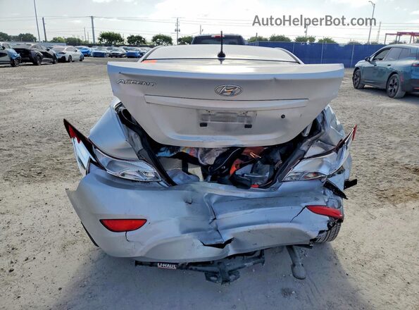 KMHCT4AE8GU974491 2016 HYUNDAI ACCENT Silver უკანა ხედი