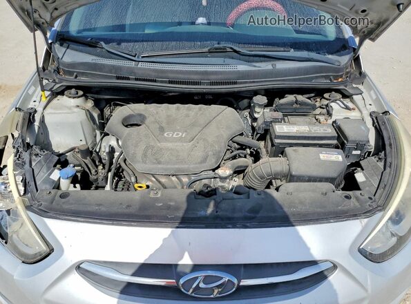KMHCT4AE8GU974491 2016 HYUNDAI ACCENT Silver უკანა სალონის ხედი