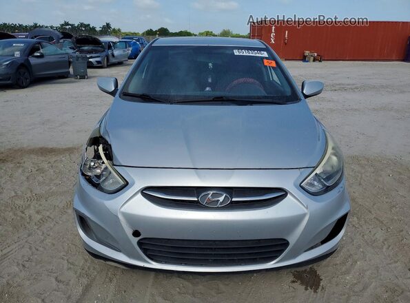 KMHCT4AE8GU974491 2016 HYUNDAI ACCENT Silver წინა ხედი