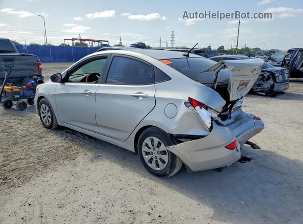 KMHCT4AE8GU974491 2016 HYUNDAI ACCENT Silver უკანა მარცხენა