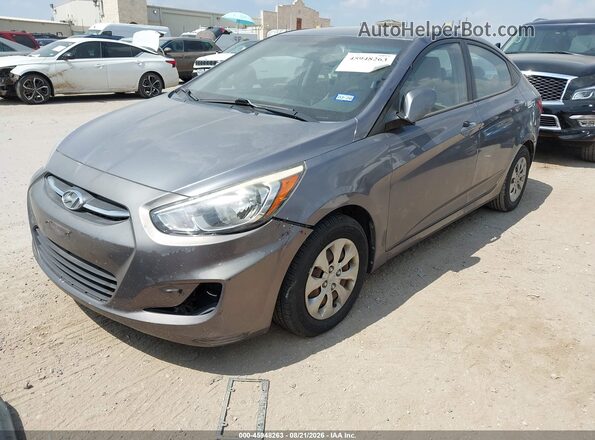 KMHCT4AE8GU984941 2016 HYUNDAI ACCENT Silver Przód lewy