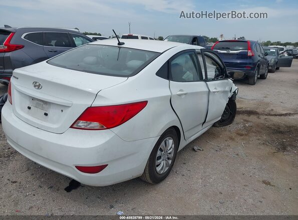 KMHCT4AE8HU175148 2017 HYUNDAI ACCENT Белый Задняя правая четверть