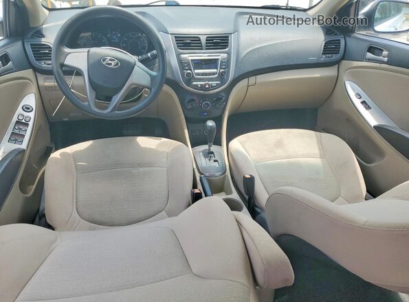 KMHCT4AE8HU261916 2017 HYUNDAI ACCENT White წინა პანელის ხედი
