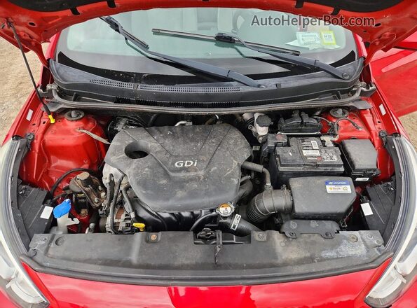 KMHCT4AE8HU272625 2017 HYUNDAI ACCENT Red Вид задньої частини салону