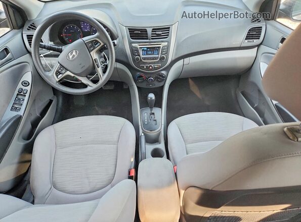 KMHCT4AE8HU361000 2017 HYUNDAI ACCENT Gray Вид панелі приладів