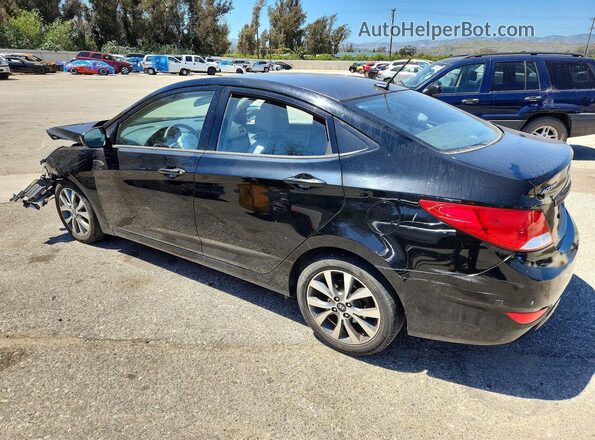 KMHCT4AE8HU377293 2017 HYUNDAI ACCENT Black Trasero izquierdo