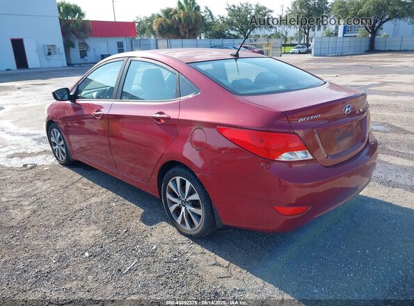 KMHCT4AE8HU387130 2017 HYUNDAI ACCENT Red Rear left