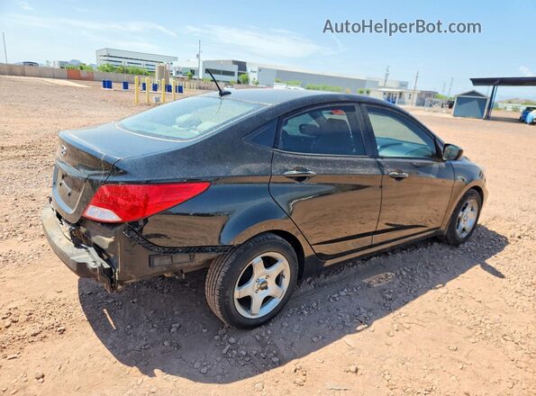 KMHCT4AE9GU099423 2016 HYUNDAI ACCENT Черный Задняя правая четверть