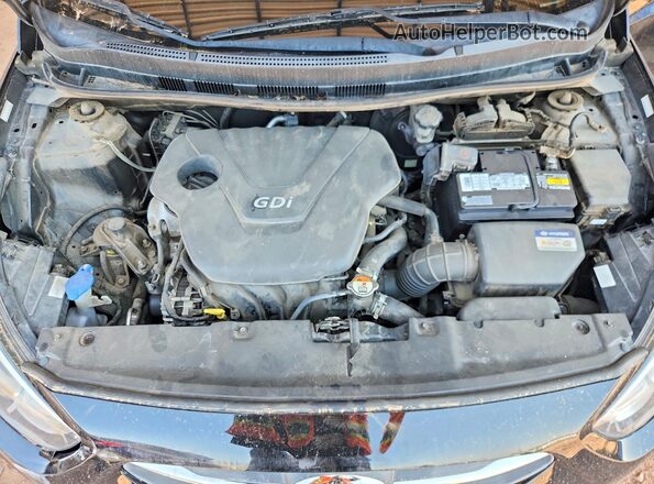 KMHCT4AE9GU099423 2016 HYUNDAI ACCENT Черный Вид задней части салона