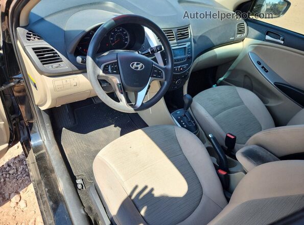 KMHCT4AE9GU099423 2016 HYUNDAI ACCENT Black Առջևի վահանակի տեսք