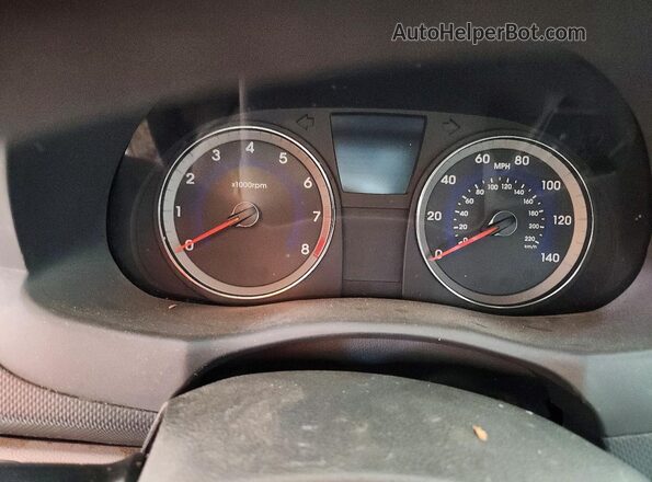KMHCT4AE9GU123266 2016 HYUNDAI ACCENT White Vista del cuadro de instrumentos