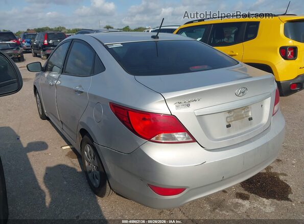 KMHCT4AE9GU128189 2016 HYUNDAI ACCENT Silver Trasero izquierdo