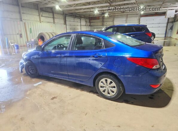KMHCT4AE9GU155523 2016 HYUNDAI ACCENT Blue უკანა მარცხენა