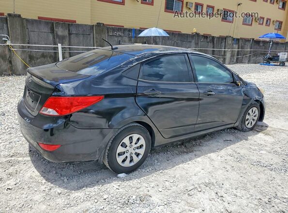 KMHCT4AE9GU157465 2016 HYUNDAI ACCENT Black Հետևի աջ